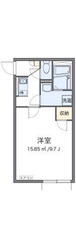 クレイノエスポワール町田(1K/2階)の間取り写真