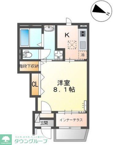 北区今羽町アパート工事(1K/1階)の間取り写真