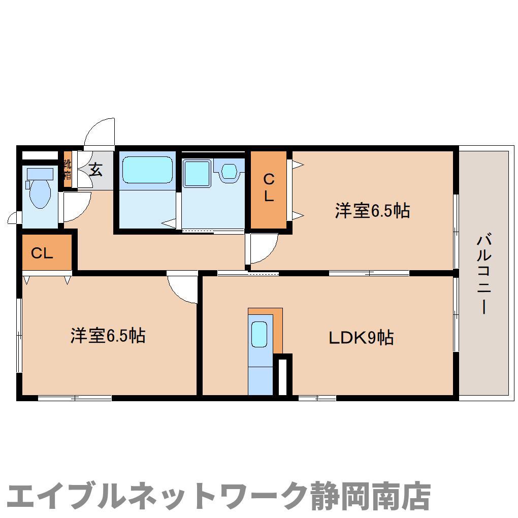 ユーディアII(2LDK/1階)の間取り写真