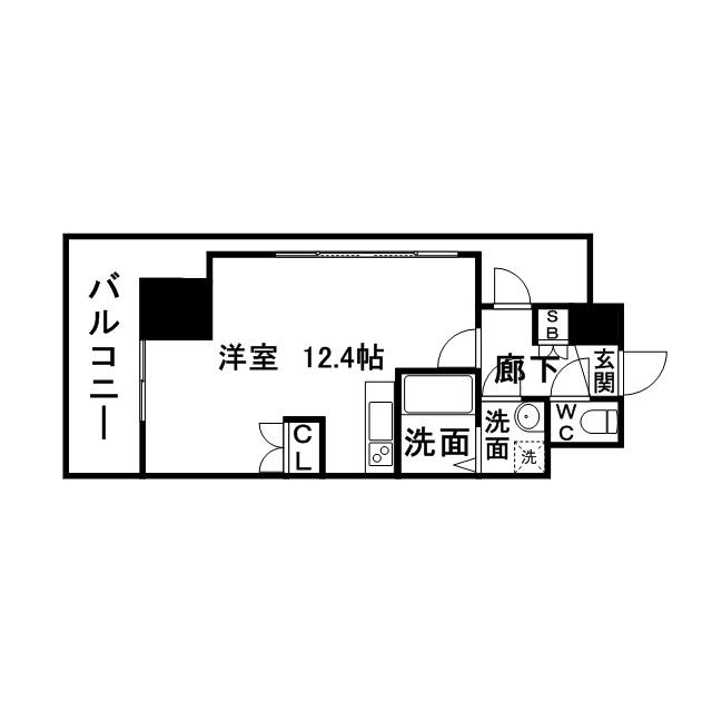CLUB ORIENT NO72(ワンルーム/7階)の間取り写真