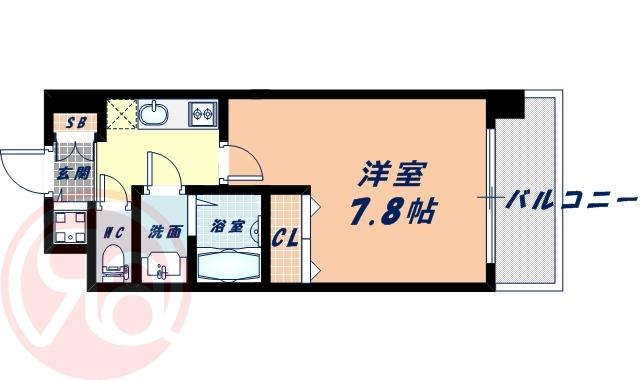 VIVI EBISU(1K/3階)の間取り写真