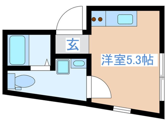 THE LATTICE 中野(ワンルーム/4階)の間取り写真