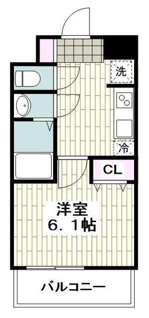 LOC`S YOKODAI(1K/2階)の間取り写真
