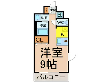 プレサンス名古屋STATIONアライブ(1K/10階)の間取り写真