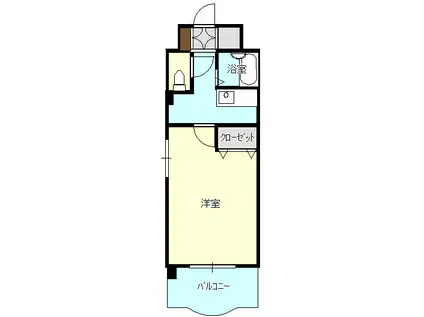 ピュア・ダイコーII(1K/4階)の間取り写真