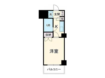 CASA NOAH 名古屋III(1K/4階)の間取り写真