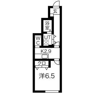 ELESIS花巻A棟(1K/1階)の間取り写真