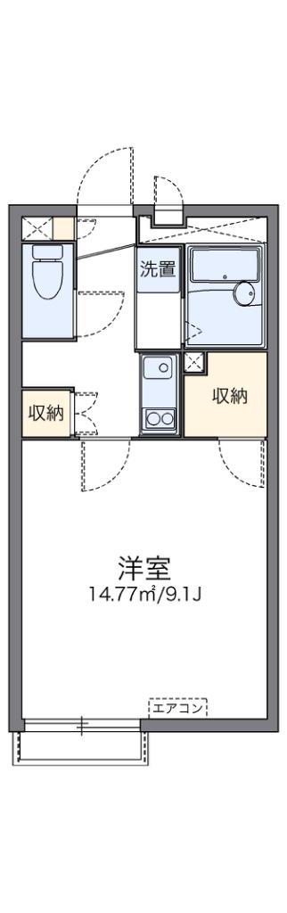 レオネクスト屋敷添(1K/1階)の間取り写真