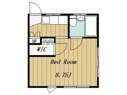 MKコーポ(1K/2階)の間取り写真