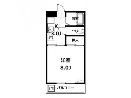 COSMO N&T 3(1K/2階)の間取り写真
