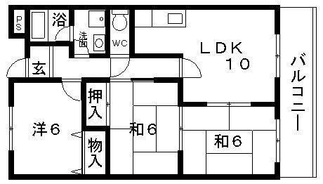 エクセレンス(3LDK/3階)の間取り写真