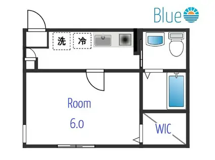 リッチスペース霞台III(1K/1階)の間取り写真