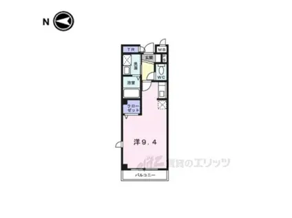 プリマべーラ(ワンルーム/1階)の間取り写真