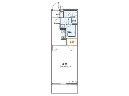 レオネクストアメニティ(1K/3階)の間取り写真