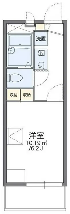 レオパレスクレスト 2階階 間取り
