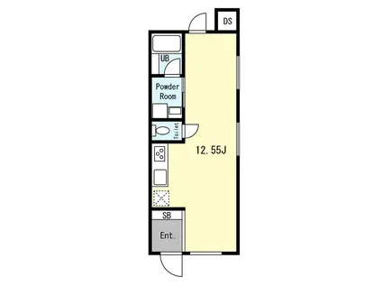 NOA GARDEN(1K/2階)の間取り写真