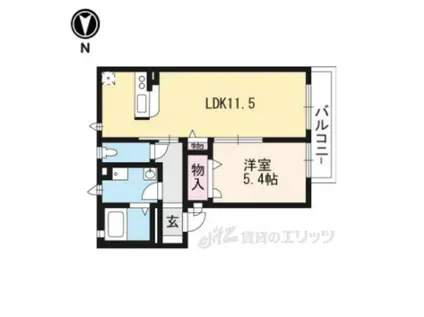 COLETTE(1LDK/2階)の間取り写真