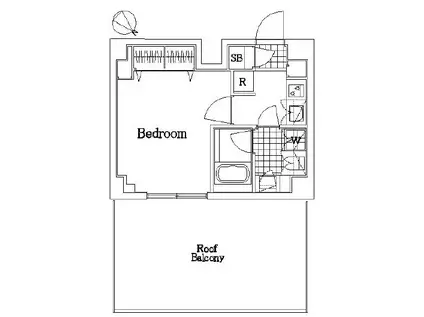 ザ・レジデンス・オブ・トーキョーKK06(1K/5階)の間取り写真