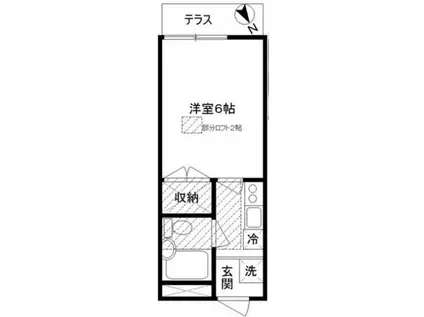 メゾンTK(1K/2階)の間取り写真
