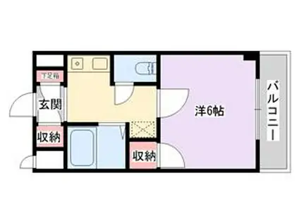 グレースカサブランカ(1K/3階)の間取り写真