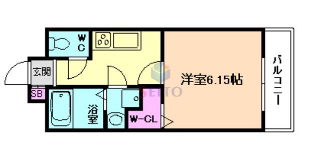 リコルテサンブライトネス(1K/2階)の間取り写真