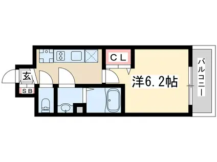 アルティザ新大阪DC(1K/11階)の間取り写真