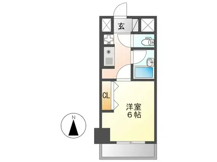 フィール大須(1K/8階)の間取り写真