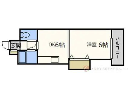 有馬パレス新大阪(1DK/2階)の間取り写真