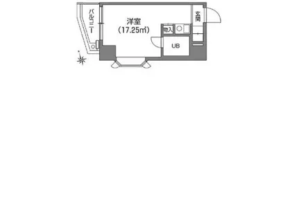コア伝通院アネックス(ワンルーム/6階)の間取り写真