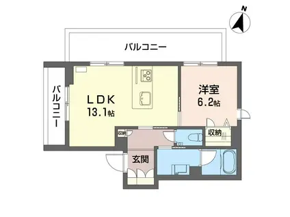 風香西新宿(1LDK/3階)の間取り写真