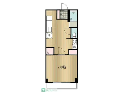 斉藤マンション(1DK/4階)の間取り写真