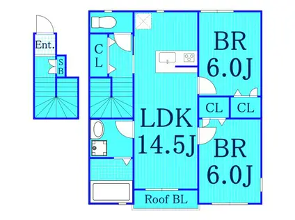 リマツー(2LDK/2階)の間取り写真