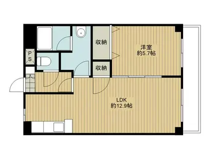 アクシオンIII(1LDK/3階)の間取り写真