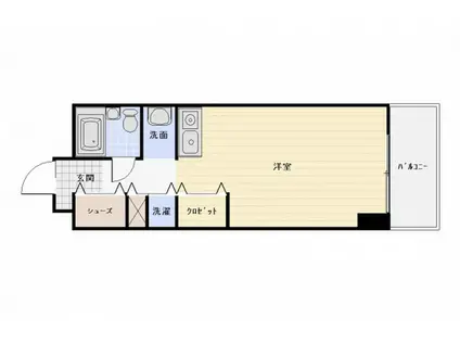 WAKO ILE BLANCHE(ワンルーム/5階)の間取り写真