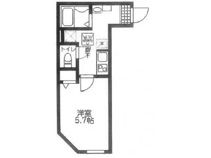 HGS小岩(1K/1階)の間取り写真