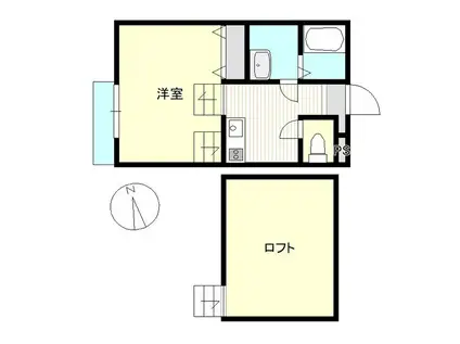 コンフォーレVII番館(1K/1階)の間取り写真