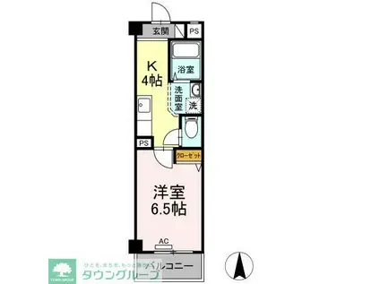 ORIENTAL P.I.C(1K/3階)の間取り写真