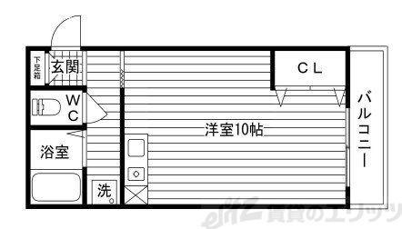 マンションプロス(ワンルーム/1階)の間取り写真