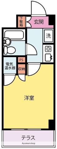 カテリーナ生田(1K/1階)の間取り写真