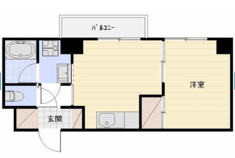 IS常盤(1DK/5階)の間取り写真