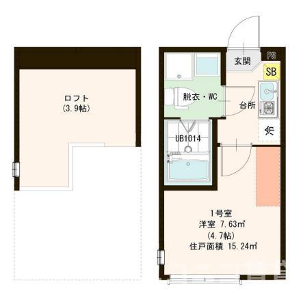 NTLグランメゾンM(1K/1階)の間取り写真