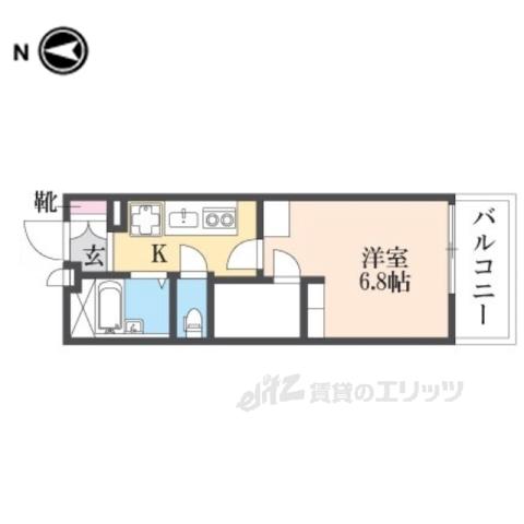 レオパレスメルナカヤ(1K/3階)の間取り写真