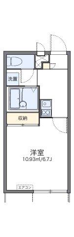 レオパレスWAKAMIYA(1K/1階)の間取り写真