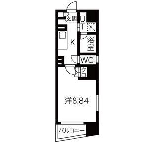 アールズタワー東山公園(1K/6階)の間取り写真
