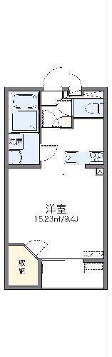 レオネクストモビリティ(1K/3階)の間取り写真