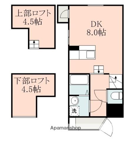 カレン照国(ワンルーム/3階)の間取り写真