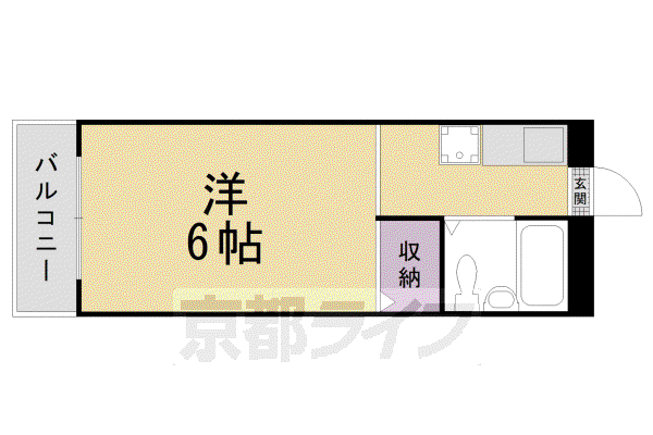 コーポ三谷(1K/1階)の間取り写真