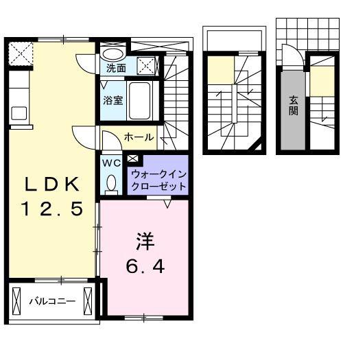 サンリット・ガーデン 小曽根S(1LDK/3階)の間取り写真