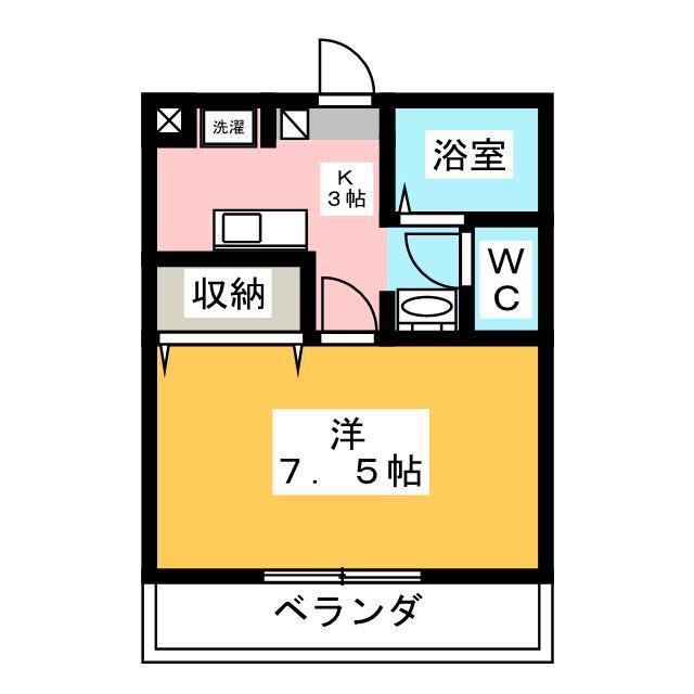 MSDハイツ(1K/3階)の間取り写真