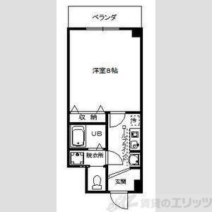 フルハウス(1K/1階)の間取り写真